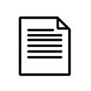 Минималистичная одноцветная иконка полного комплекта документов на белом фоне для сайта 1special